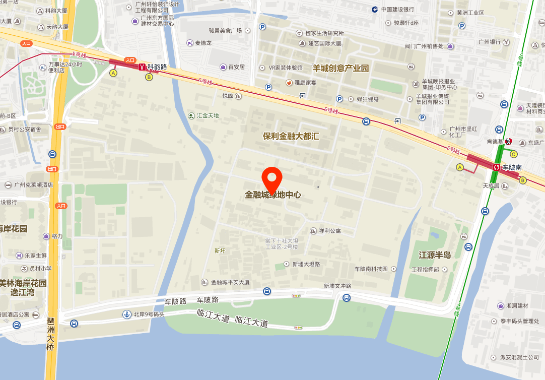 金融城绿地中心地图位置